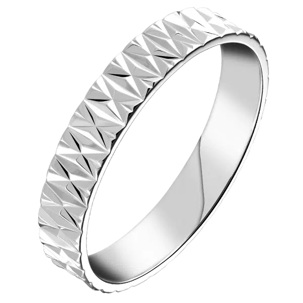 Alliance de mariage homme or blanc
