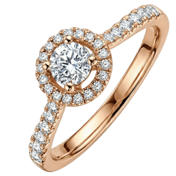 Bague Or 18 Carats Avec Diamants - 5.53 G - Taille 53 - Style Amitié Vintage
