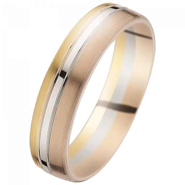 alliance de mariage trois ors 18 carats