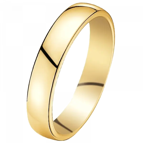Anneau de mariage or jaune 18 carats