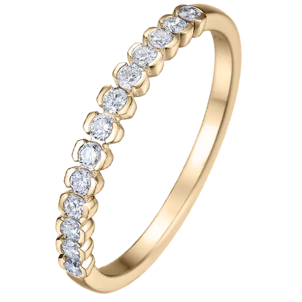 Bague de mariage demi lune