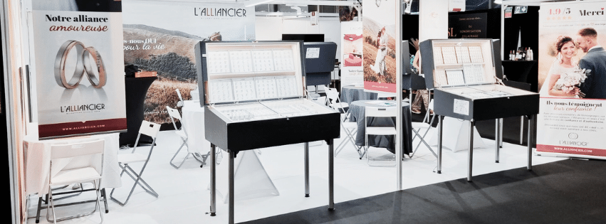 Stand L'Alliancier dans un salon du mariage
