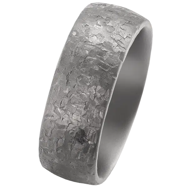 Bague tantale effet pierre