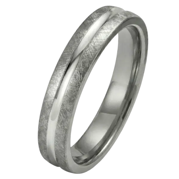 Alliance homme tantale et platine