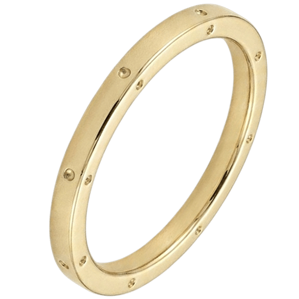 alliance or jaune gravée