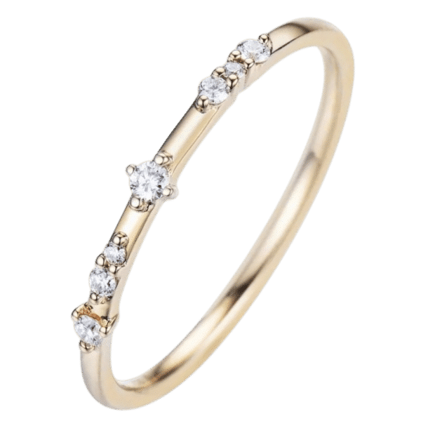 Alliance créative or diamants